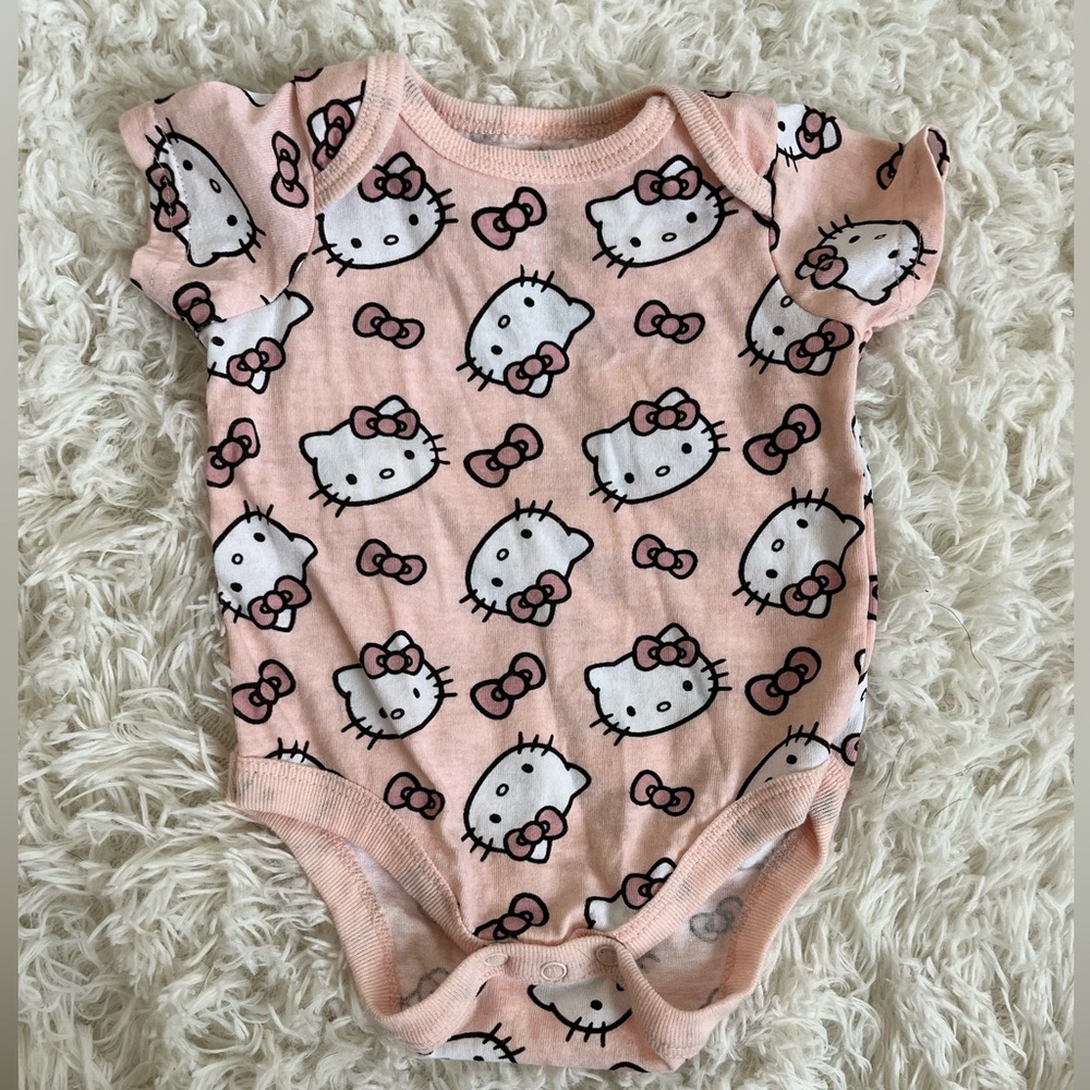 Hello Kitty Pink Baby Onesie